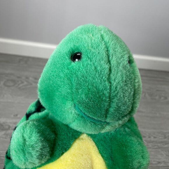Vintage Mary Meyer Turtle Tortoise 10in Plush Green Yellow Stuffed Animal Rare - Picture 6 of 11